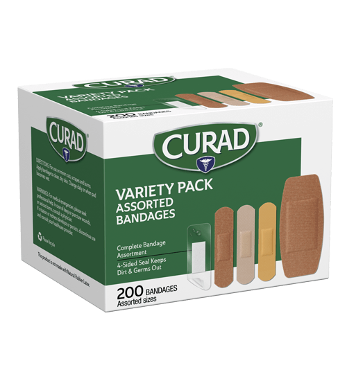 200 BANDAGES ADHÉSIFS VARIÉS CURAD